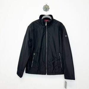 Michael Kors Black Jacket Water Resistant Quilt Lined Coat Mens Small NWT M20203